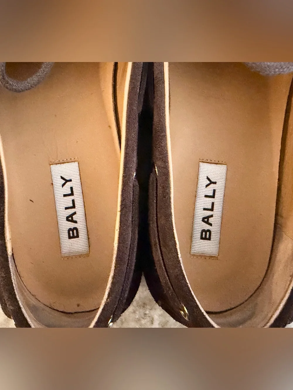 BALLY PATHY PLUME DARK BROWN SUEDE BOAT SHOES 8 US $950 MOCCASINS FLATS